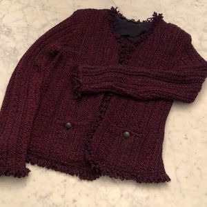 Intermix Cardigan with shoulder pads